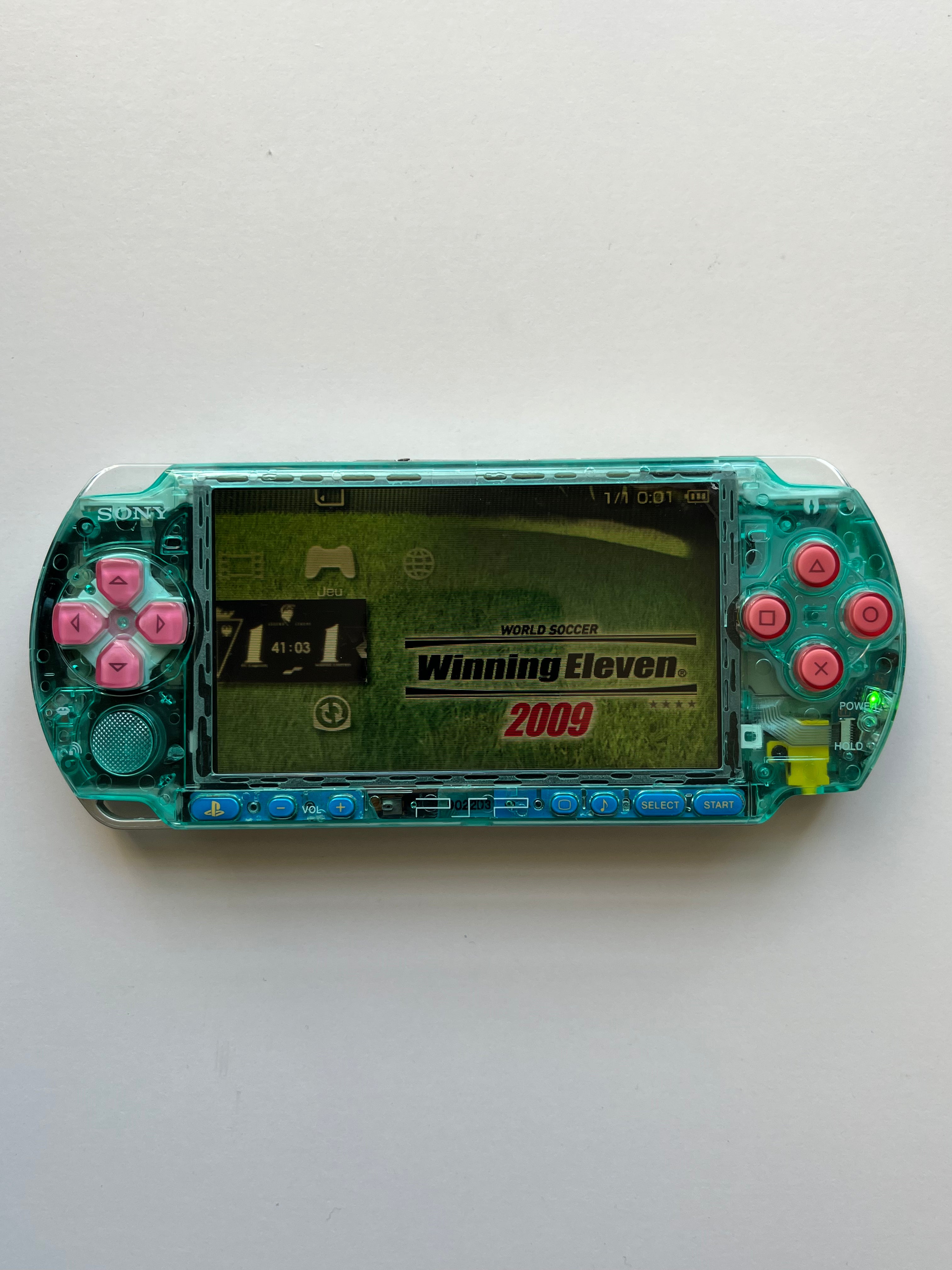 PSP 3000 Transparent Tortoise Blue