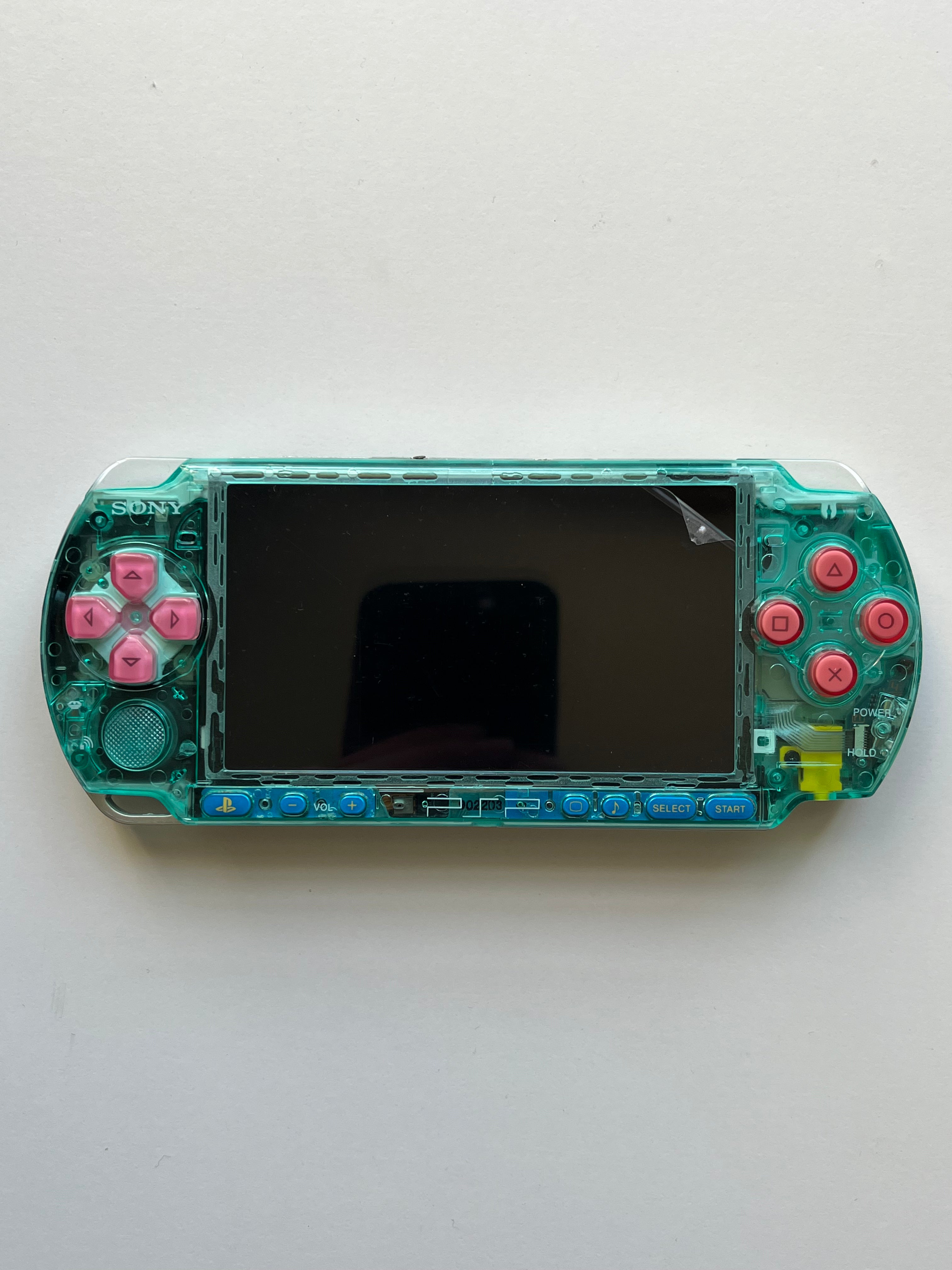 PSP 3000 Transparent Tortoise Blue