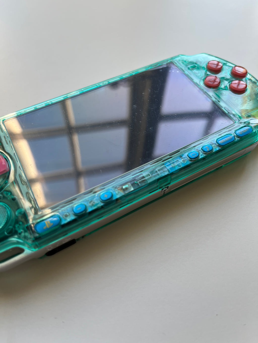 PSP 3000 Transparent Tortoise Blue