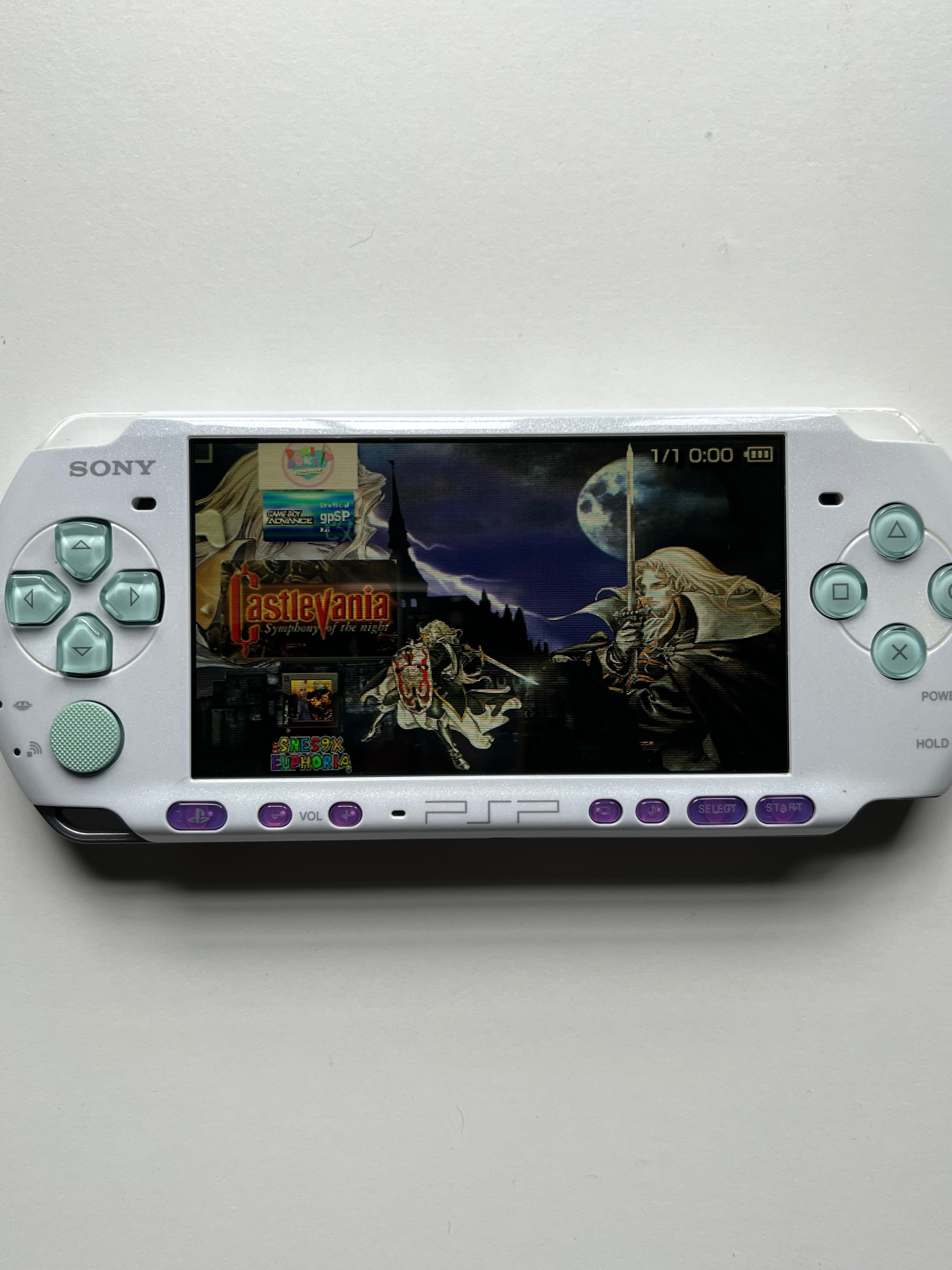 PSP 3000 Pearl White - Blue