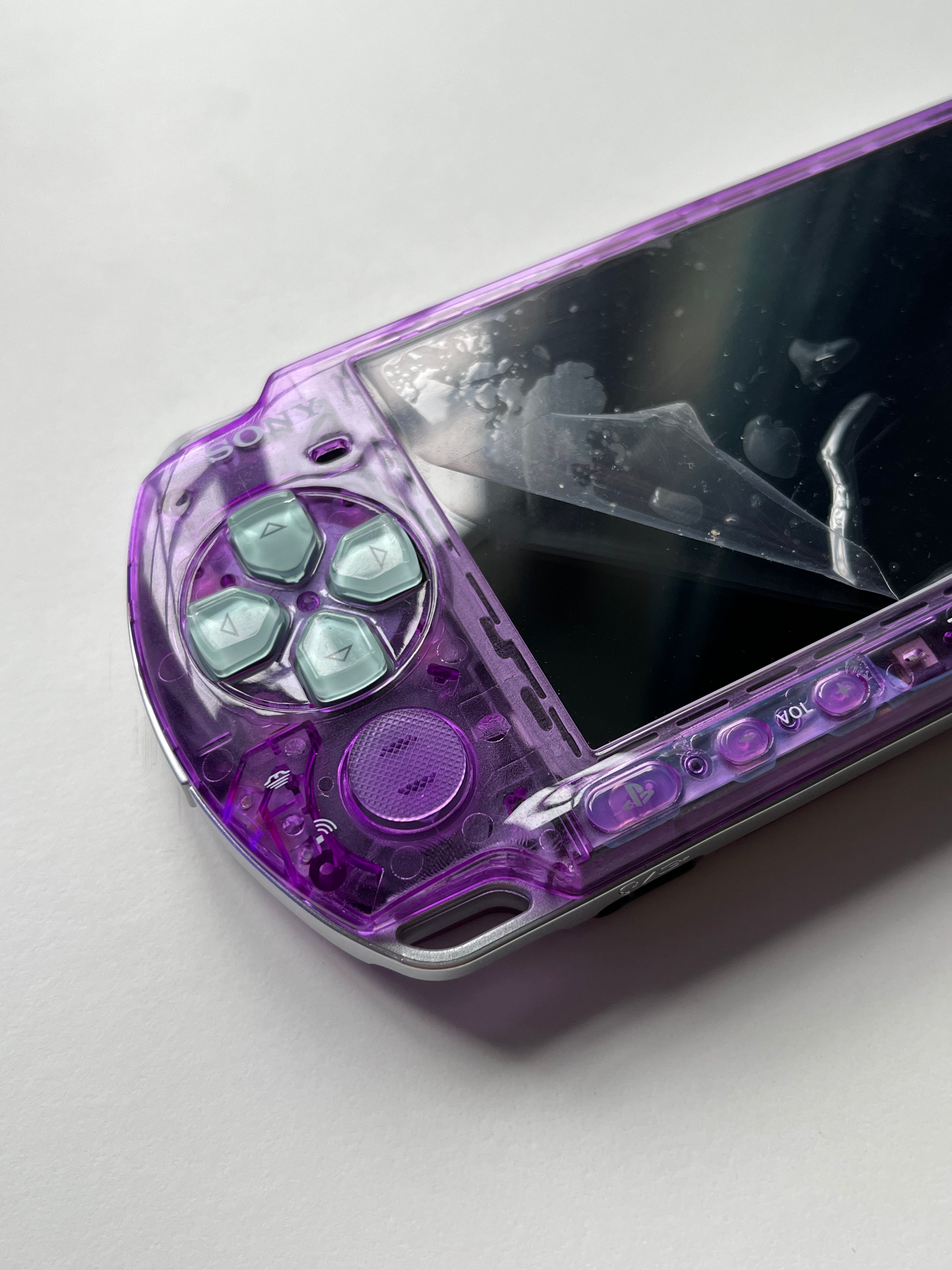 PSP 3000 Transparent Purple