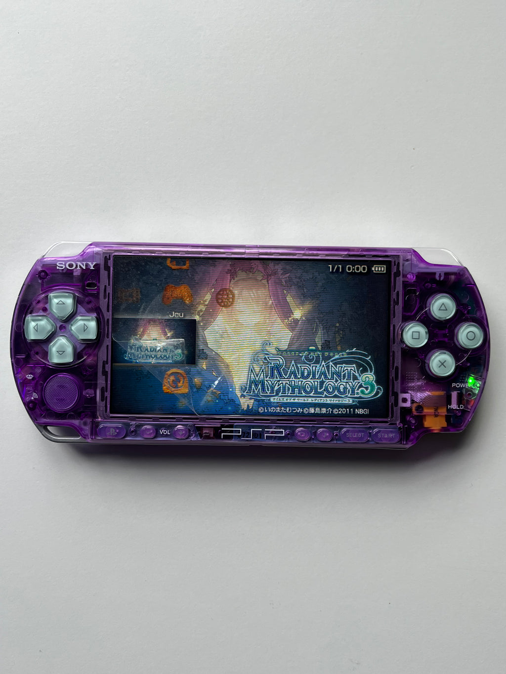 PSP 3000 Transparent Purple