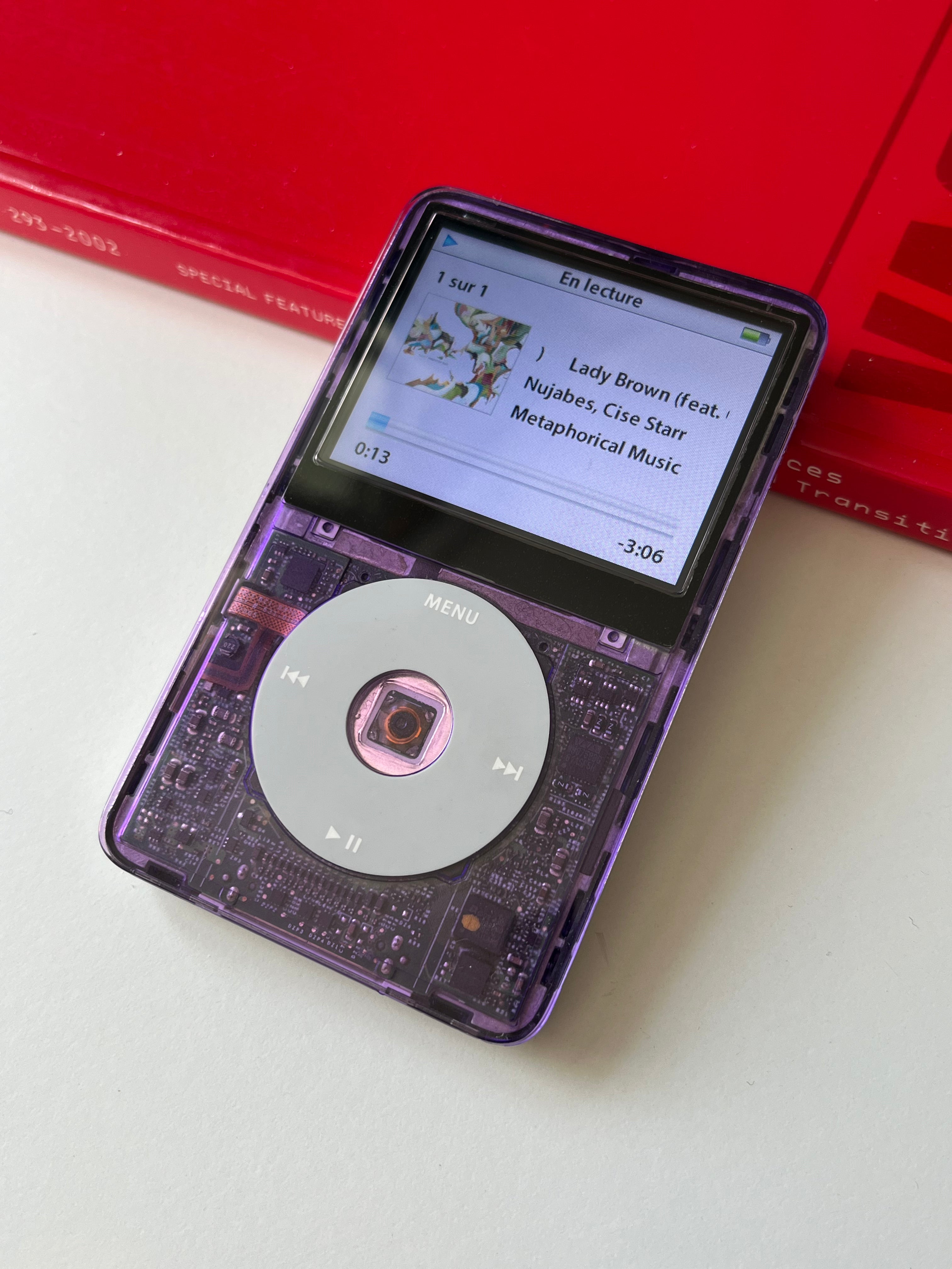 iPod Classic 5th - Video - Purple Transparent