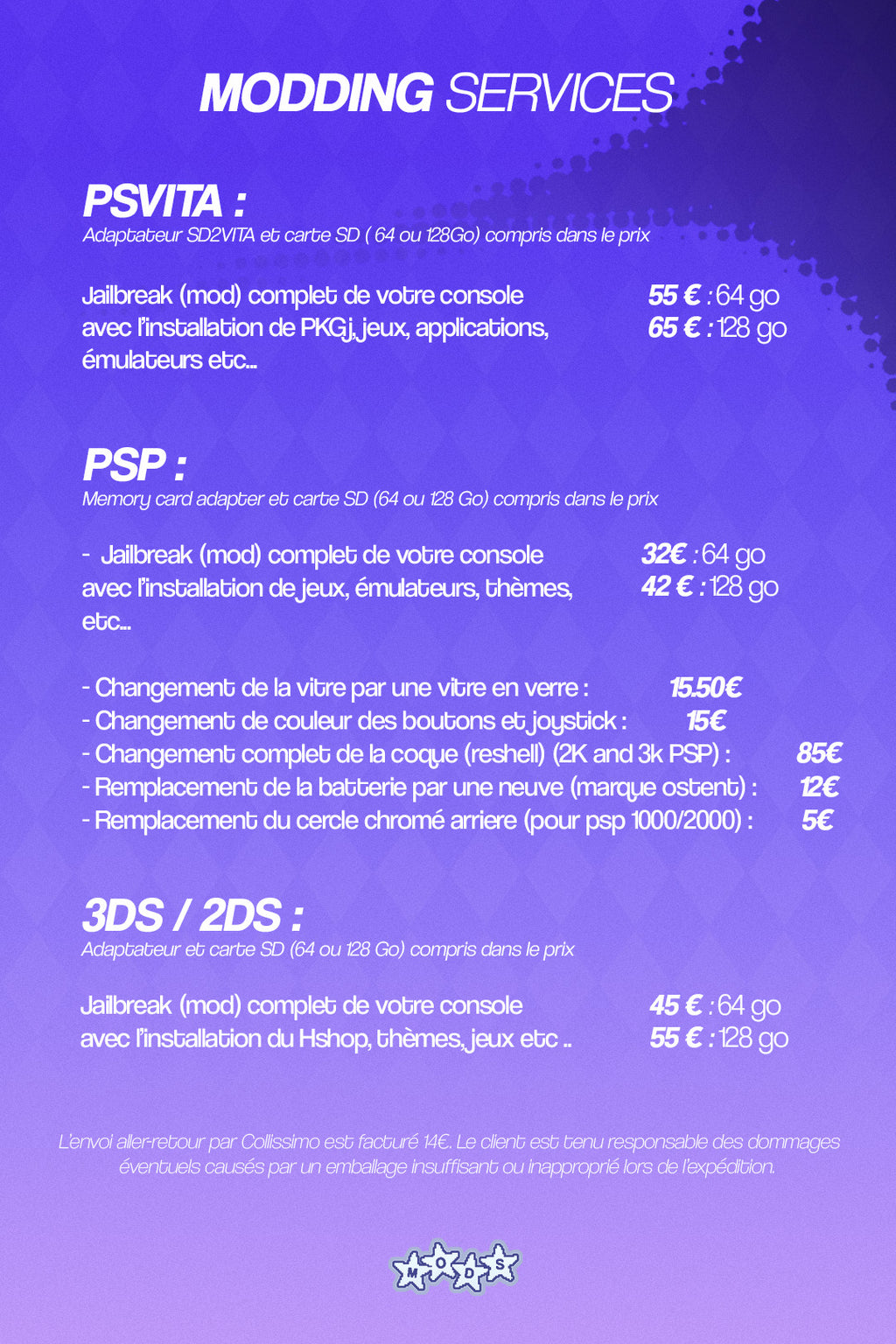 PSP Modding Service
